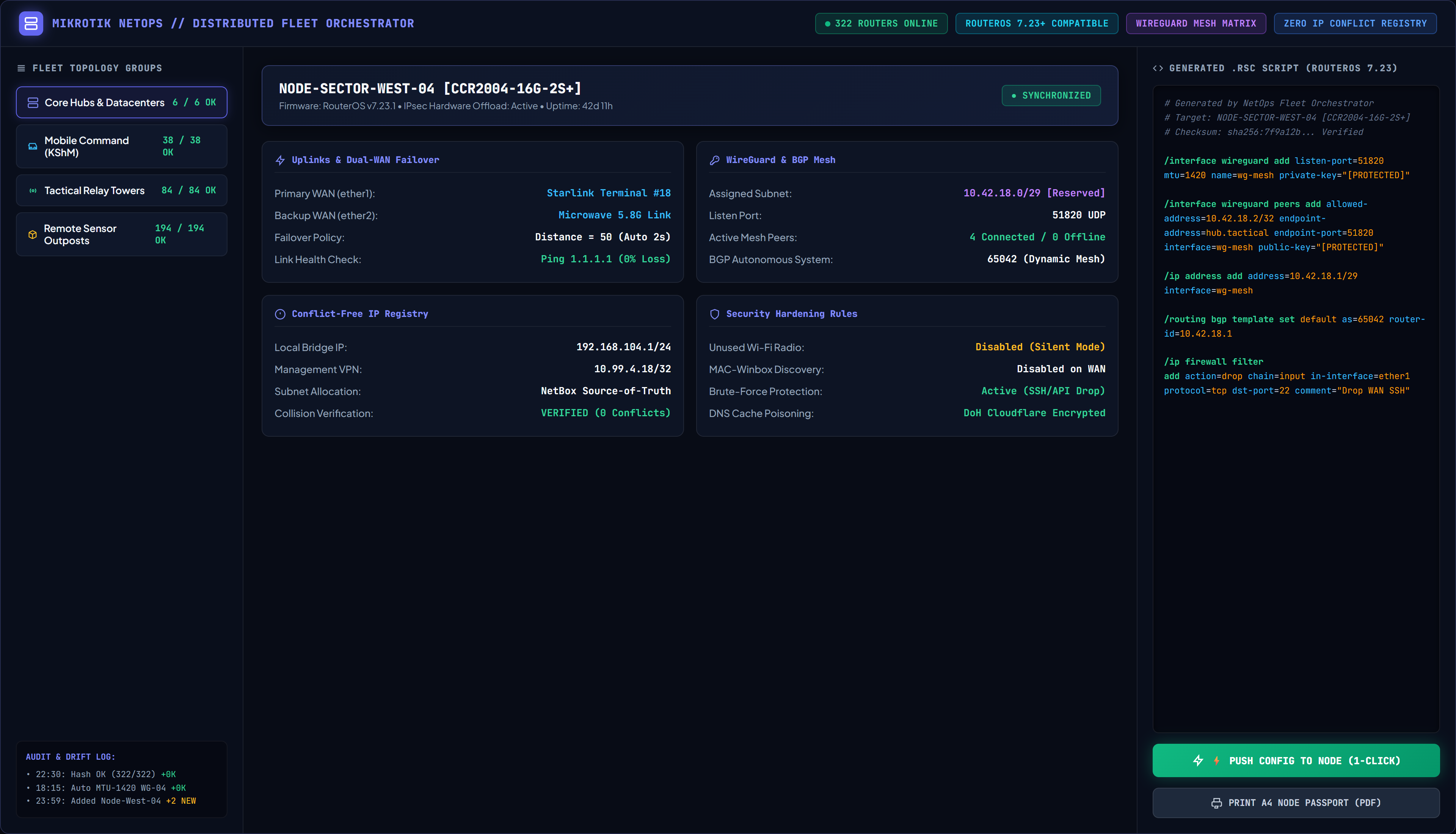 NetOps Orchestrator Dashboard